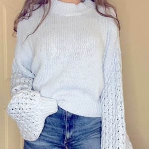 Balloon sleeve sweater